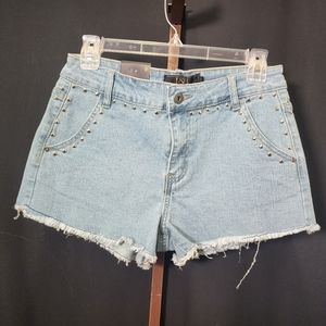 L&B studded shorts